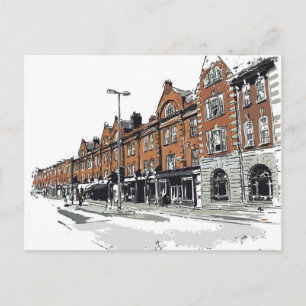 London Street Scene Postcard