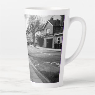London Street View England black and white Latte Mug