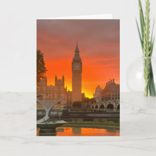 London Sunrise and Sunset Card