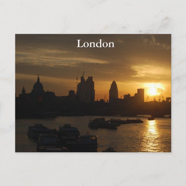 London Sunrise Postcard (Front)