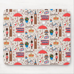 London Symbols Pattern Mouse Pad