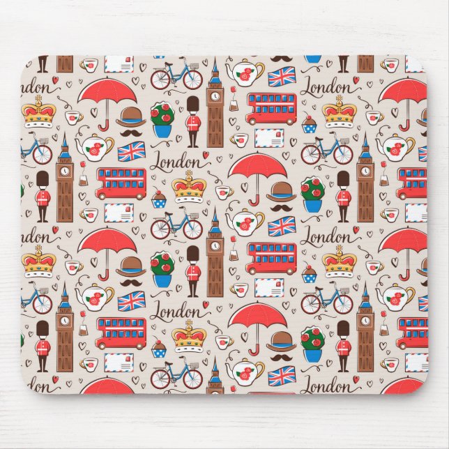 London Symbols Pattern Mouse Pad (Front)
