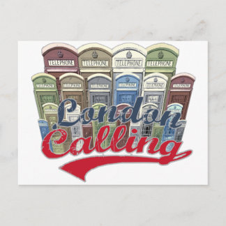 London t-shirt postcard