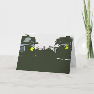 London Taxi Greetings Card