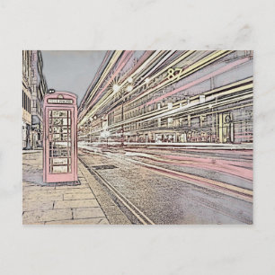 London Telephone Booth Postcard