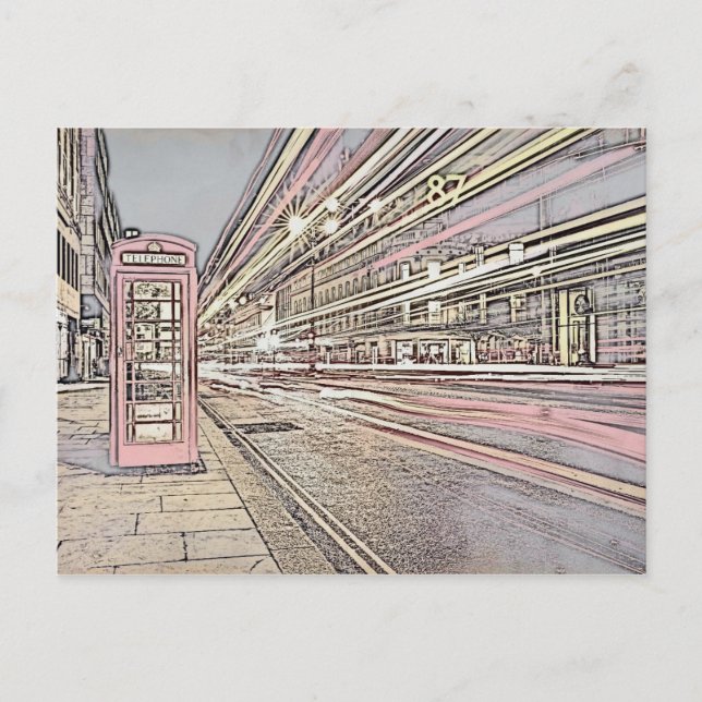 London Telephone Booth Postcard (Front)