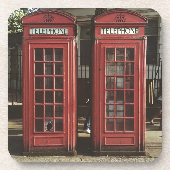 London Telephone Box Coaster (Front)