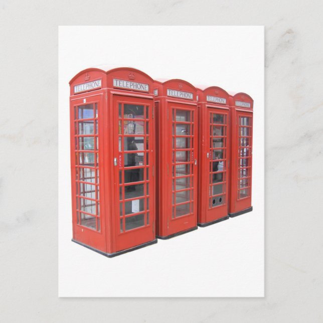 London telephone box postcard (Front)