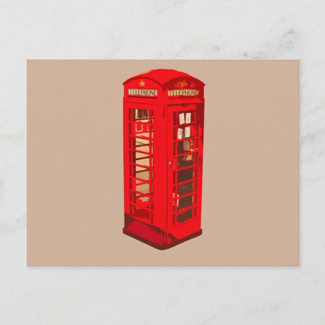 London Telephone Cell Postcard (Front)