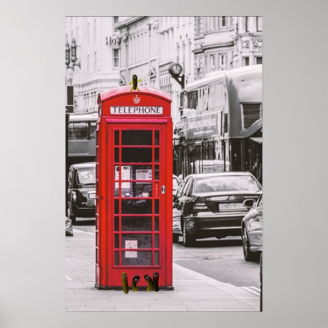 London Telephone Kiosk Poster (Front)