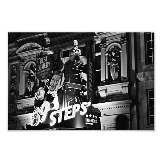 London Theater Piccadilly (1843 B&W)  Photo Print (Front)