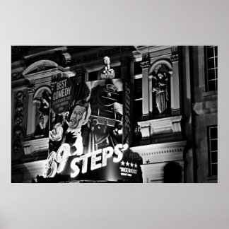 London Theatre Piccadilly (1843 B&W) Poster