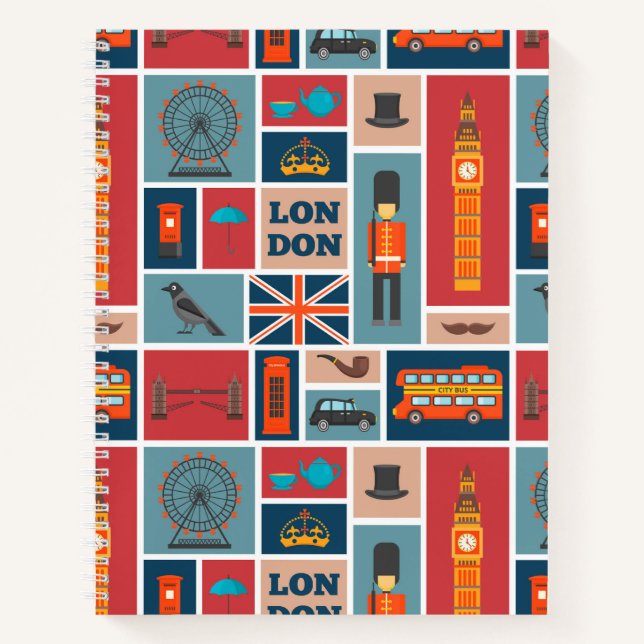 London Themed Notebook (Front)