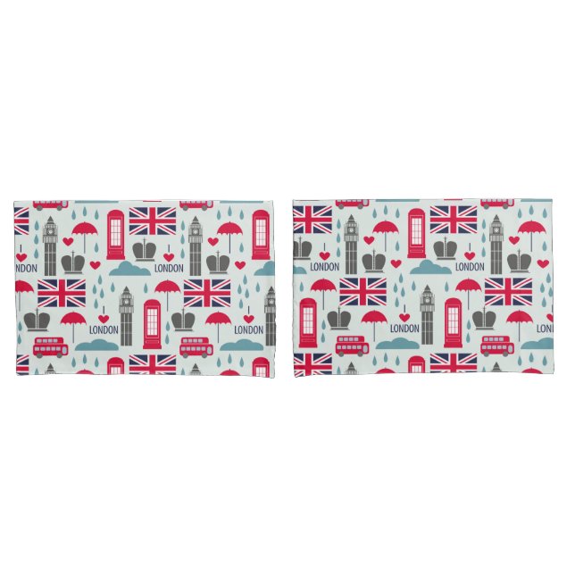 London Themed Pillow Case (Front-Set)