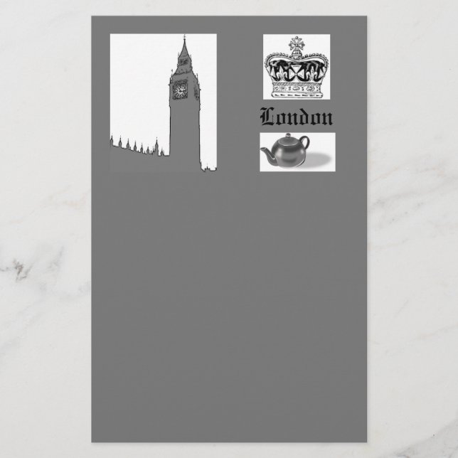 London Themed Stationery (Front)