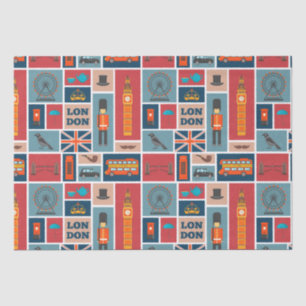 London Themed  Tissue Paper