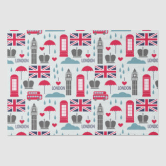 London Themed Tissue Paper