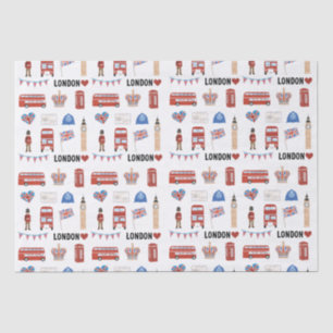London Themed Tissue Paper London Themed Gift
