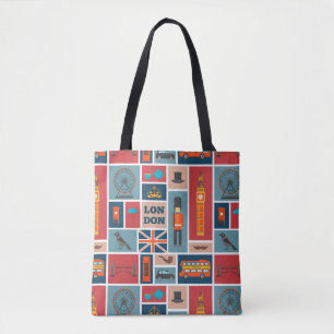 London Themed Tote Bag