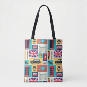 London Themed Tote Bag