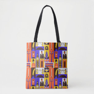 London Themed Tote Bag