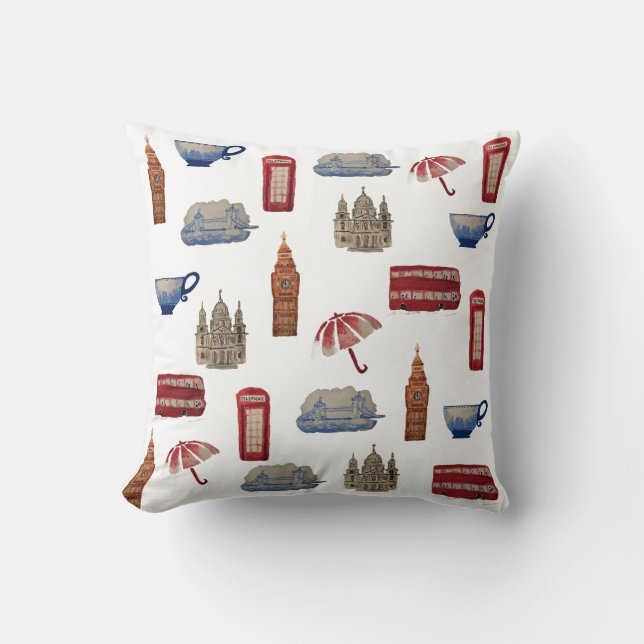 London Throw Pillow (Front)
