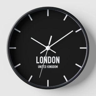 London Time Zone Newsroom Wall Clock