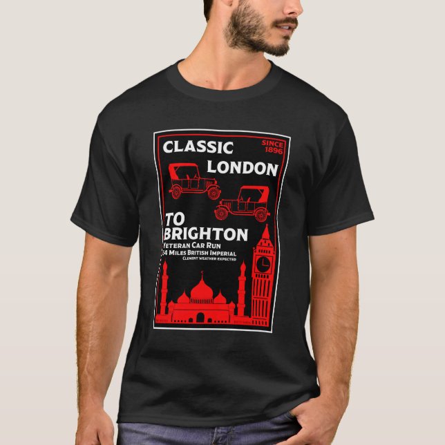 London To Brighton Veteran Car Run T-Shirt (Front)