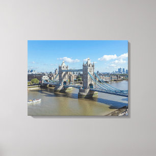London Tower Bridge aerial view canvas print