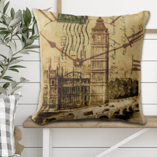 London Tower bridge clocktower big ben Cushion
