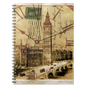 London Tower bridge clocktower big ben Notebook