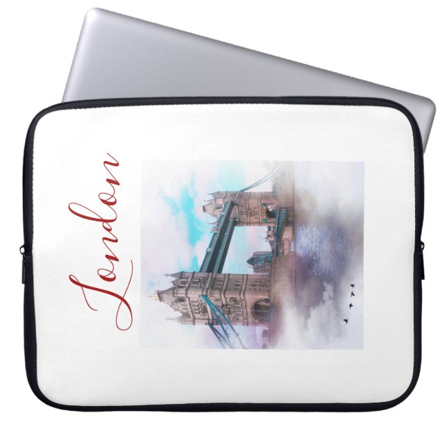 London Tower Bridge Computer Laptop Sleeve (Front)