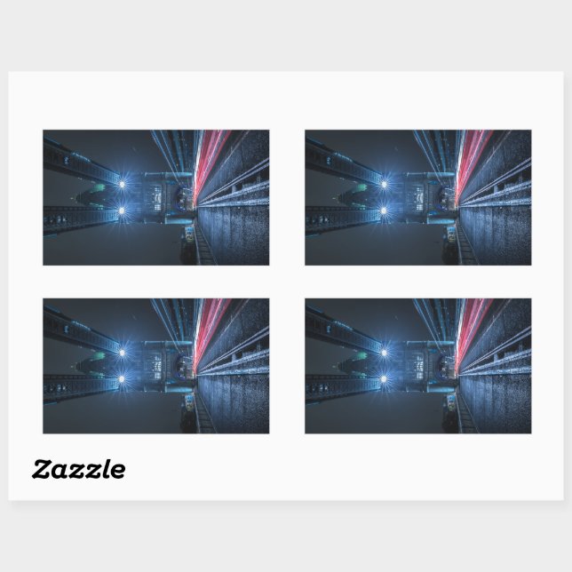 London Tower Bridge Rectangular Sticker (Sheet)
