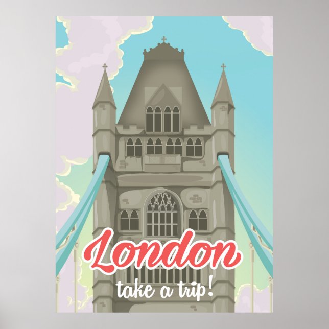 London Tower Bridge Travel poster (Front)
