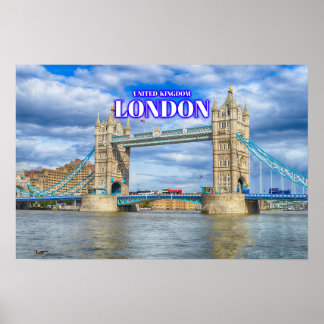London Tower Bridge - United Kingdom Poster