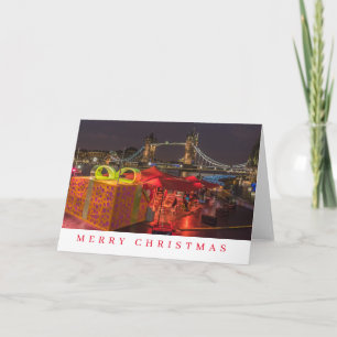 London Tower Bridge view Christmas card