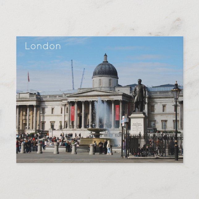London - Trafalgar Square Holiday Postcard (Front)