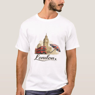London Travel Graphic Men's T-Shirt