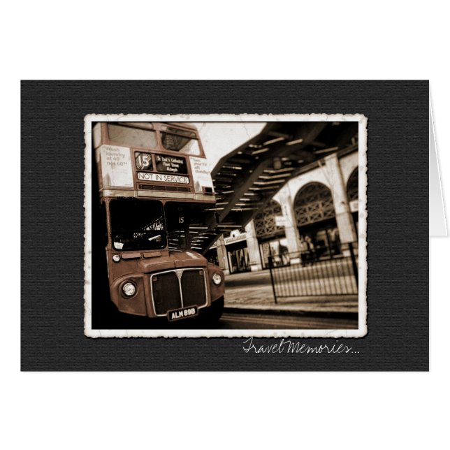 London : Travel Memories Card (Front Horizontal)