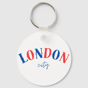 London Typography Sign 1 Key Ring