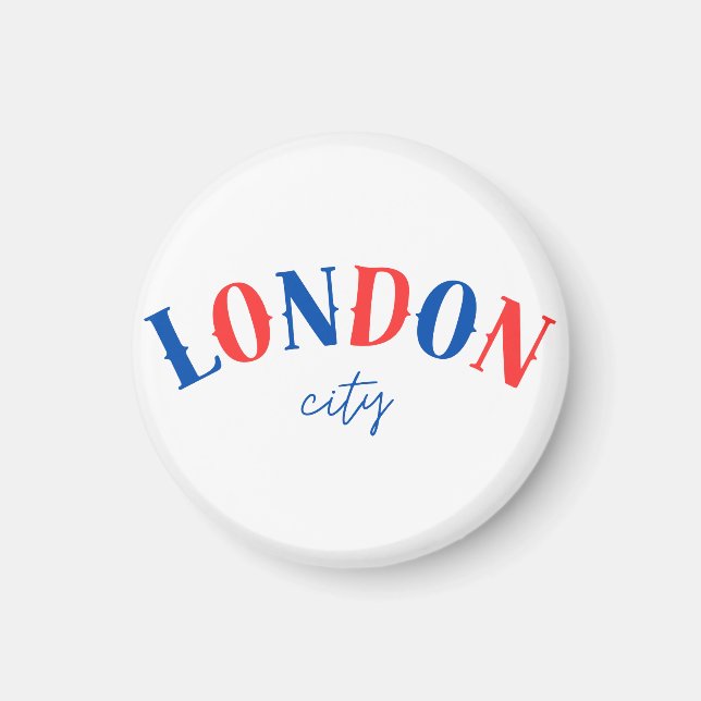 London Typography Sign 1 Magnet (Front)