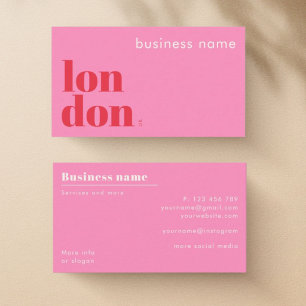 london UK company shop Business Card
