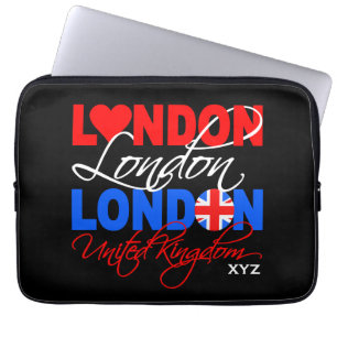 London UK custom monogram laptop sleeves