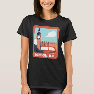 London Uk England Big Ben Classic World Travel Eur T-Shirt