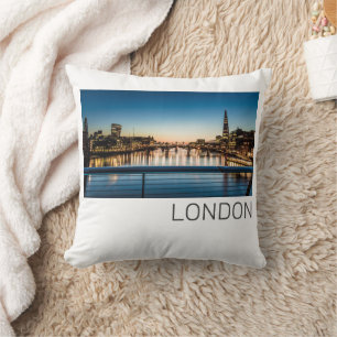 London Uk Skyline United Kingdom England Souvenir Cushion
