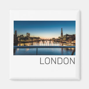 London Uk Skyline United Kingdom England Souvenir Magnet