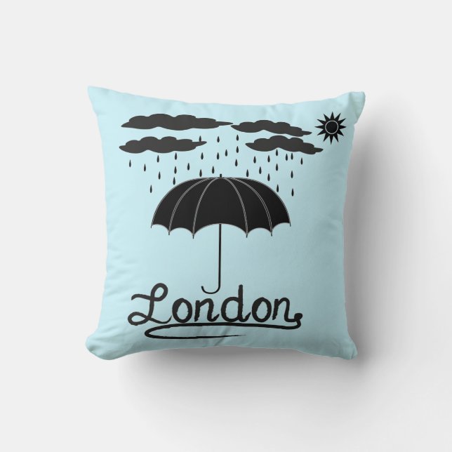 London | Under An Umbrella Cushion (Front)