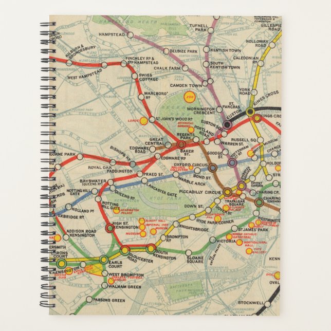 London Underground Railways Map Planner (Front)