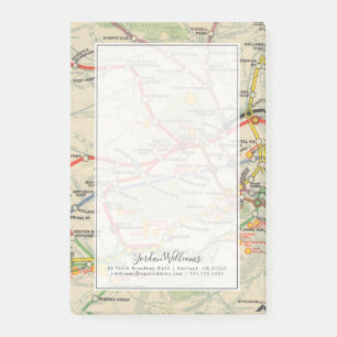 London Underground Railways Map Post-it Notes