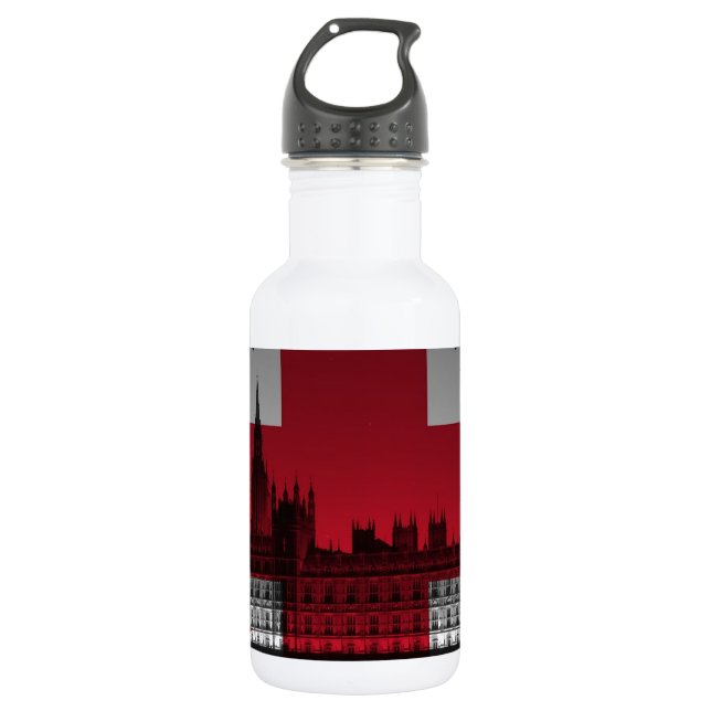 London Union Jack 532 Ml Water Bottle (Front)